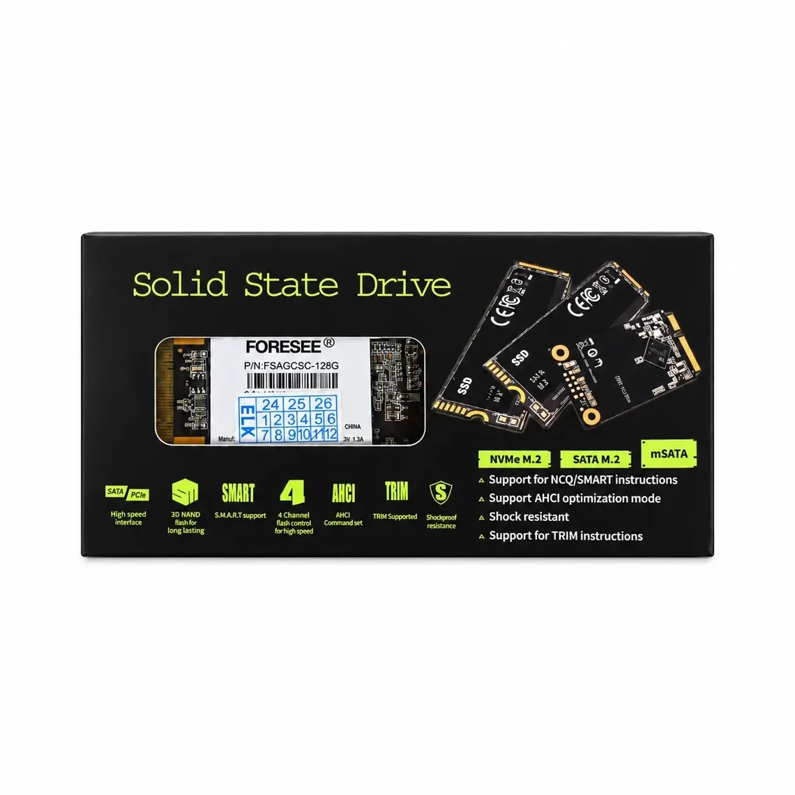 SSD MSATA 128GB FORESSE USADO