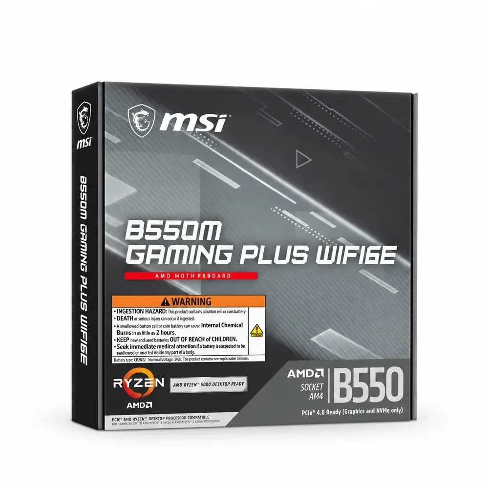 Board Msi B550M - Gaming Plus WiFi 6E AM4