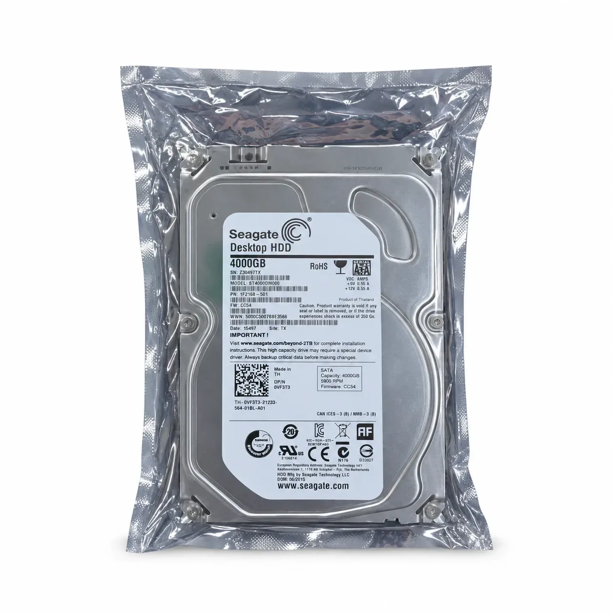 DISCO MECANICO 4TB SEAGATE PC 3.5"